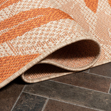 Havana Tropical Palm Leaf Indoor/outdoor Area Rug